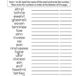 Spelling Numbers Worksheets 1 20 Number Words Worksheets Jumbled