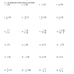 Square Roots Of Negative Numbers Worksheet Fill And Sign Printable