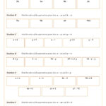 Substituting Into Expressions Using Negative Numbers Worksheet Fun