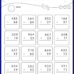 Subtract 2 Digit Numbers From 3 Digit Numbers With Regrouping Vertical