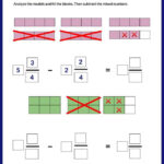 Subtract Mixed Numbers Using Models Worksheets For Kids Online