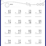Subtract Two 2 Digit Numbers With Regrouping Vertical Subtraction Math