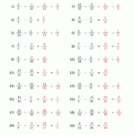 Subtracting Fractions Worksheets