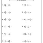 Subtracting Mixed Numbers W like Denominators 2 Online Exercise