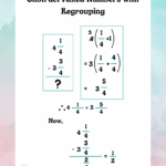 Subtracting Mixed Numbers With Regrouping Worksheets Free Printable
