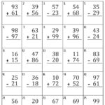 Subtracting Two Digit Numbers Worksheets