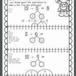 Subtraction Break Apart With Number Line Worksheet Live Worksheets