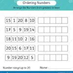 Top 90 Pictures Ordering Numbers From Greatest To Least Worksheets