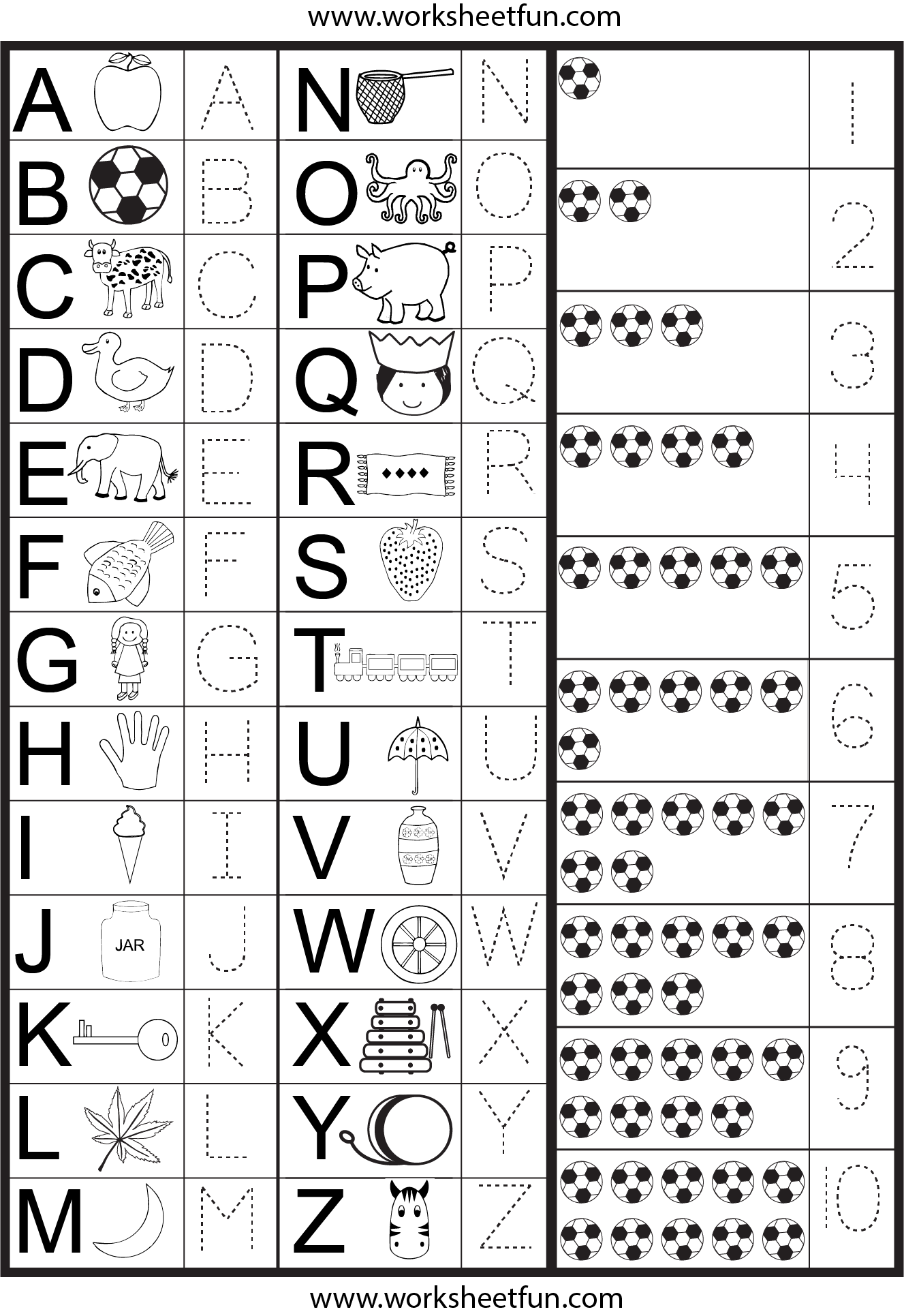 Trace Numbers And Letters Printables