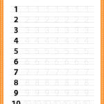 Tracing Numbers 1 10 Worksheets Kindergarten