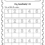 Tracing Numbers 1 5 Trace And Write Numbers 1 5 Made By Teachers