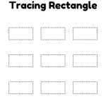 Tracing Rectangle Worksheet For Kindergarten And Preschool Wilson