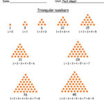 Triangular Numbers Worksheet Square And Triangle Numbers Teaching