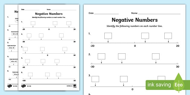 Use Negative Numbers In Context No 1 Worksheet Worksheet