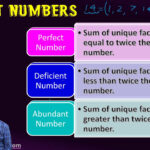 What Are Perfect Numbers Deficient Numbers And Abundant Numbers YouTube