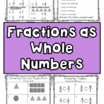Whole Numbers As Fractions Worksheets