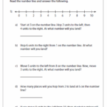 Whole Numbers On A Number Line Worksheets