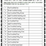 Word Form Writing Numbers In Words Worksheets Grade 1 Vrogue co