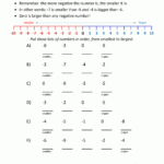 Worksheet Works Maths Negative Numbers