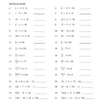 Worksheets Complex Numbers