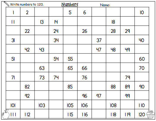 Writing Numbers 1 120 Worksheet AlphabetWorksheetsFree