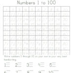 Writing Numbers 1 To 100
