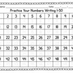 Writing Numbers 1 To 50 Worksheet