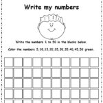 Writing Numbers 1 To 50 Worksheet