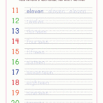 Writing Numbers 11 20 Worksheet Education