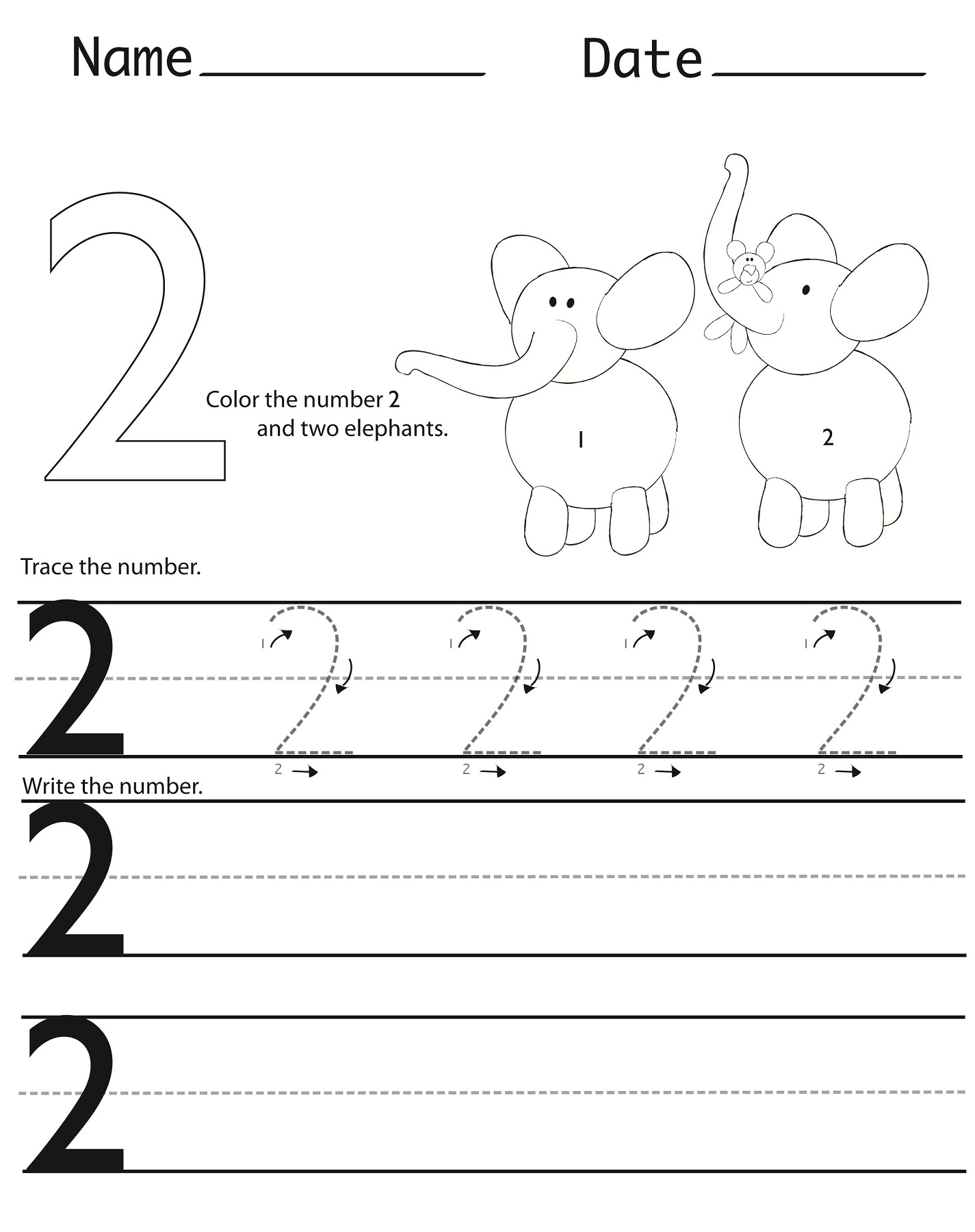 Writing Numbers From 1 To 20 Worksheets