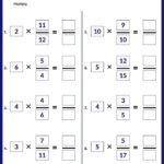 Year 5 Maths Multiply Fractions By Whole Numbers Worksheets Free