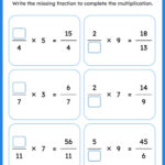 Year 6 Maths Multiply Fractions By Whole Numbers Worksheets Free